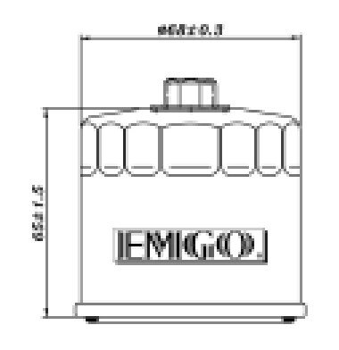 Emgo Oil Filter — 10-82260